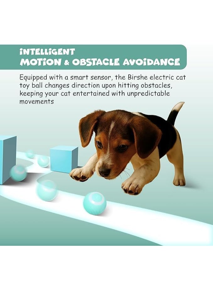 FUNFY Interactive Dog Ball Toy, Automatic Moving Rolling Silicone Ball for Puppies and Small Medium Dogs, Smart Jumping Vibrating Bouncing Rotating Ball for Indoor Pet Exercise - Image 2