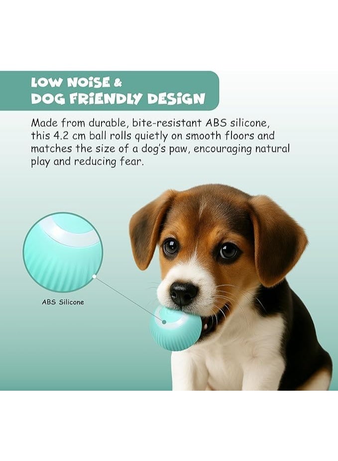 FUNFY Interactive Dog Ball Toy, Automatic Moving Rolling Silicone Ball for Puppies and Small Medium Dogs, Smart Jumping Vibrating Bouncing Rotating Ball for Indoor Pet Exercise - Image 5