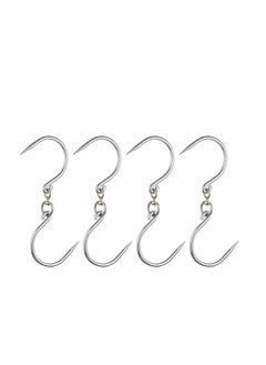 Swivel Meat Hooks, 0.34'' Thickness Galvanized Processing Butcher Hooks for Hanging Drying Smoking Meat Products, 4 Pack(12 Inch)
