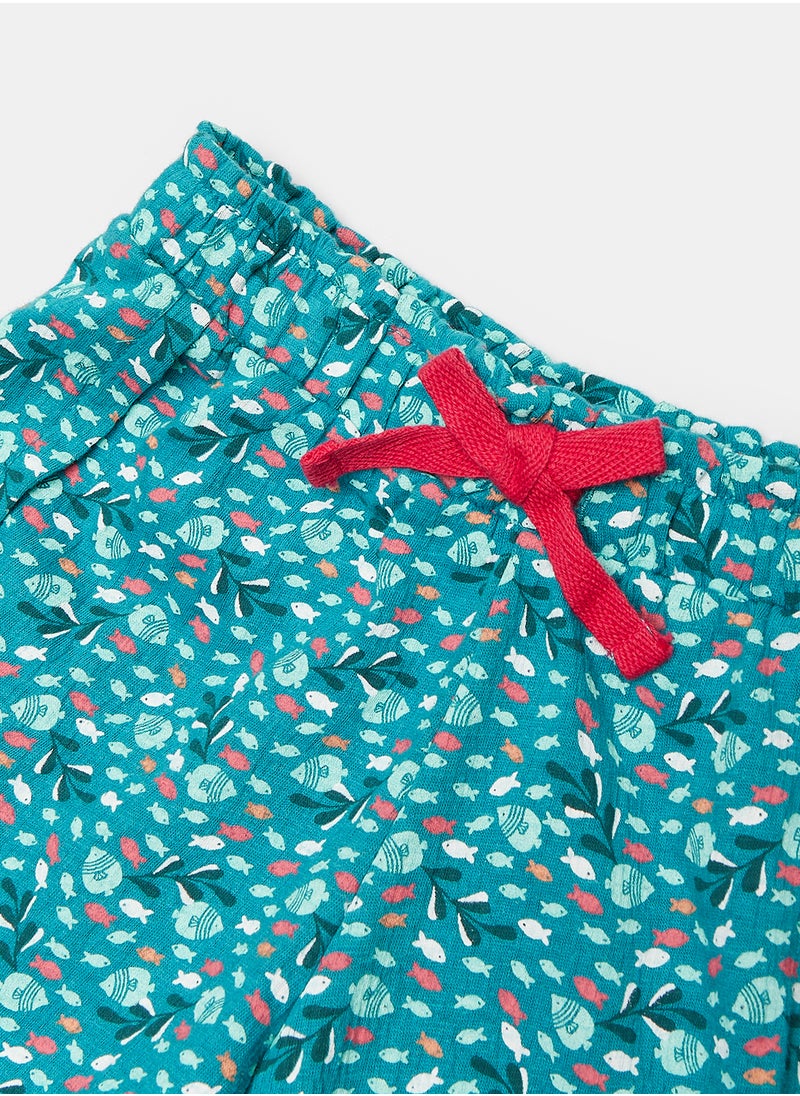 Okaidi - Green Shorts for Girls - Image 1