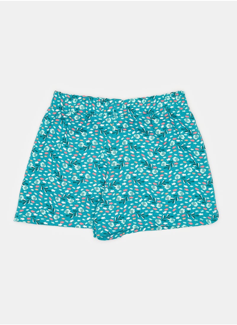 Okaidi - Green Shorts for Girls - Image 1