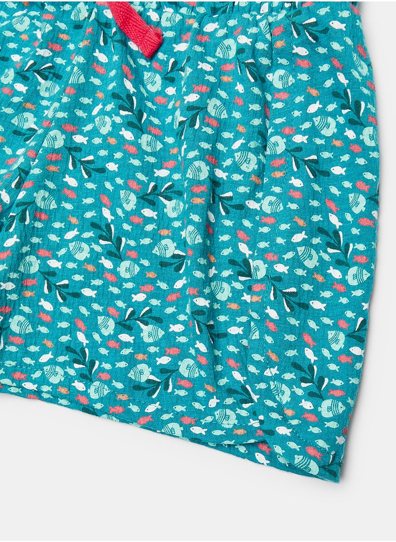 Okaidi - Green Shorts for Girls - Image 1
