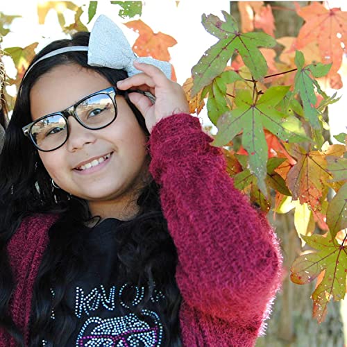 OWL Kids Clear Lens Glasses Protect Child's Eyes UVB UVA Black Shiny - Image 4