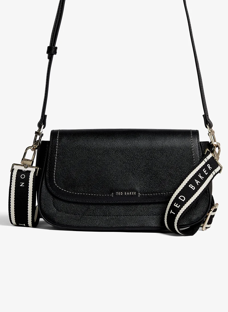 Ted Baker  Webbing Leather Flapover Crossbody Bag for Women | Best Price UAE