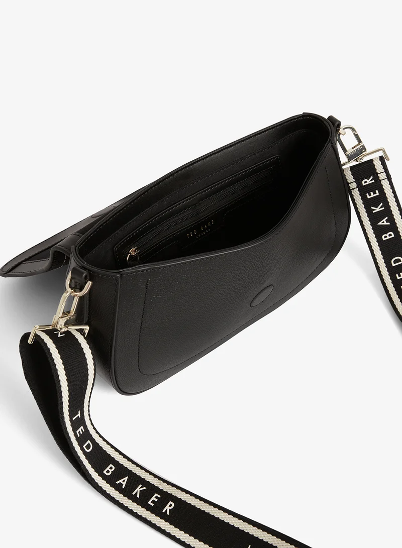 Ted Baker  Webbing Leather Flapover Crossbody Bag for Women | Best Price UAE