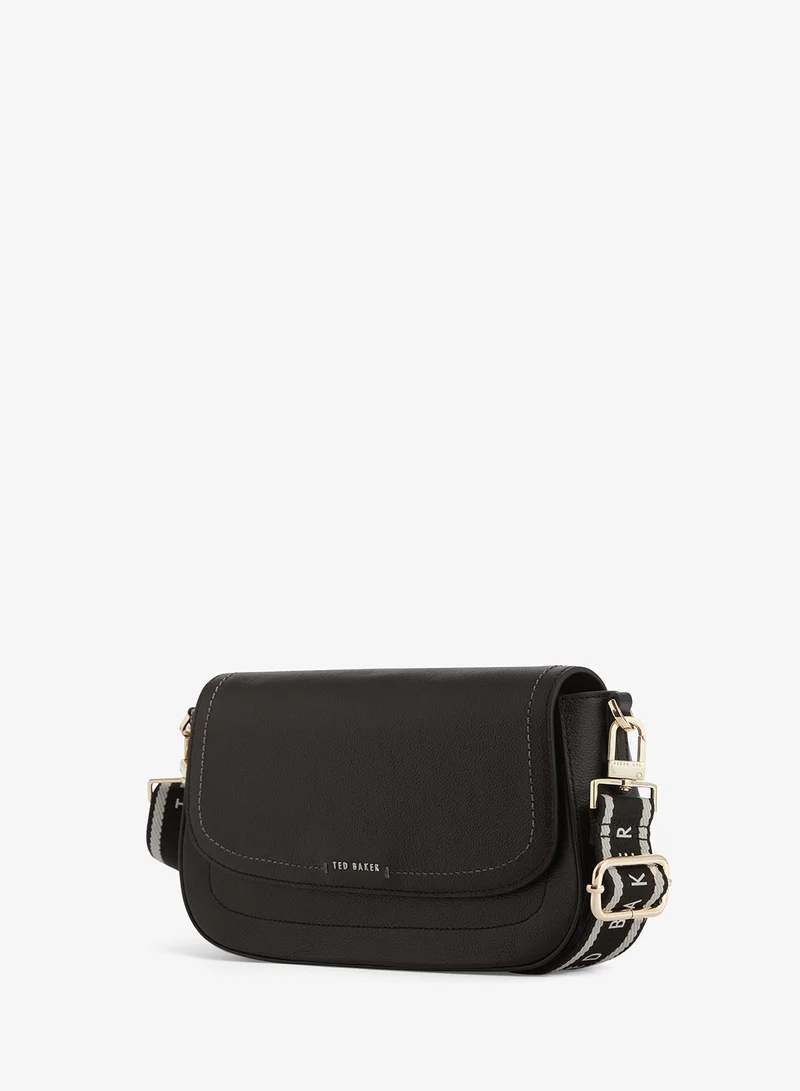 Ted Baker  Webbing Leather Flapover Crossbody Bag for Women | Best Price UAE