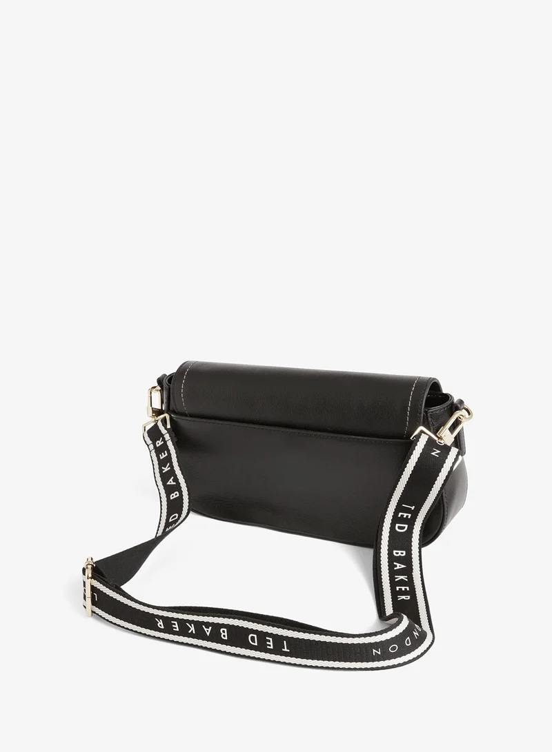 Ted Baker  Webbing Leather Flapover Crossbody Bag for Women | Best Price UAE