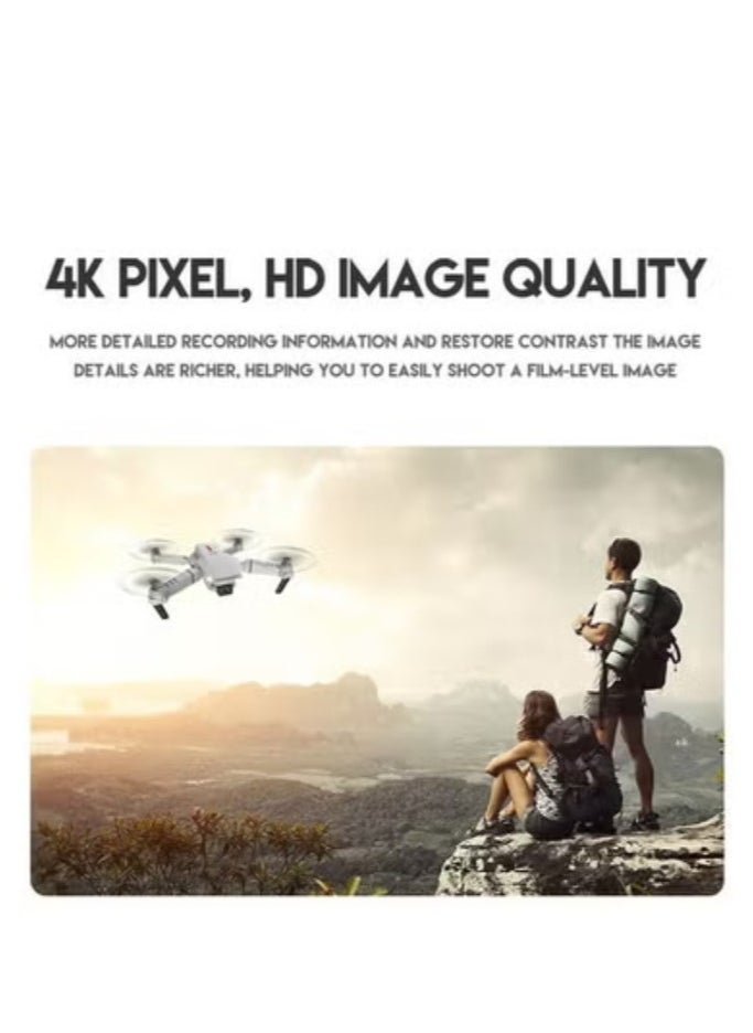 Generic - LS-E525 RC Drone – High-Performance 4K Dual Camera Quadcopter with WiFi FPV, Headless Mode, Altitude Hold, Gesture Control, Track Flight, 3D Flip, and 3 Long-Lasting Batteries – Compact, Durable, and Perfect for Aerial Photography ( 21.5*7*18cm) - Image 1