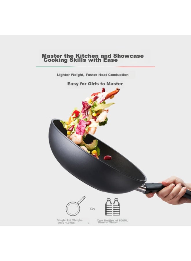 Ballarini Non-stick Wok, Imported Stir-fry Pan, Chinese Cooking Pan, Specially Designed For Gas Stoves, 28cm, Leiyato Series - Image 5