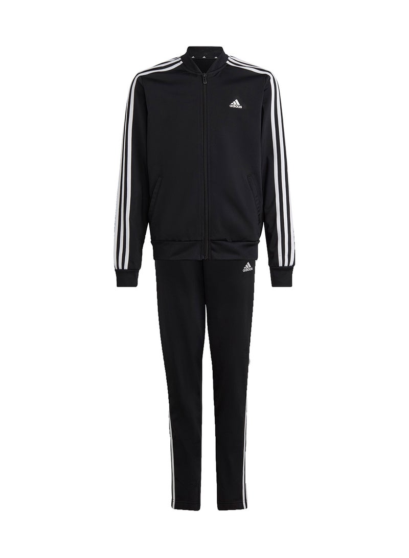 Adidas بدلة رياضية أساسية للفتيات الصغيرات ذات 3 خطوط - Image 1