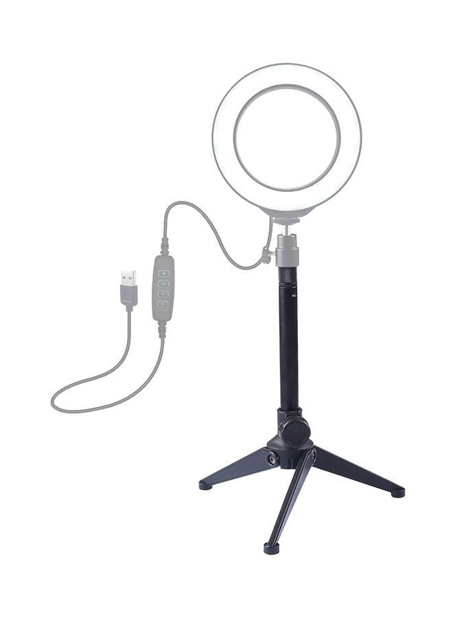 NIBEMINENT Portable Sturdy Desktop Adjustable Tripod Stand Black  - Image 4