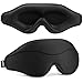 MOEASEii Sleep Mask Total Blackout 3D Sleeping Mask Super Lightweight Silky Soft Eye Mask for Sleeping Fully Adjustable Fit for Home Office Traveling Meditation Yoga Black - Image 1