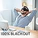 MOEASEii Sleep Mask Total Blackout 3D Sleeping Mask Super Lightweight Silky Soft Eye Mask for Sleeping Fully Adjustable Fit for Home Office Traveling Meditation Yoga Black - Image 4