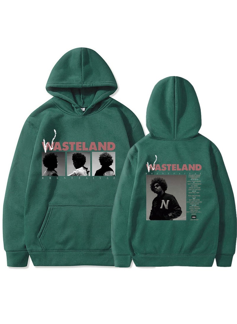 Wasteland Rock Graphic Fleece Hoodie – Unisex Outdoor Running & Sports Pullover - Image 1