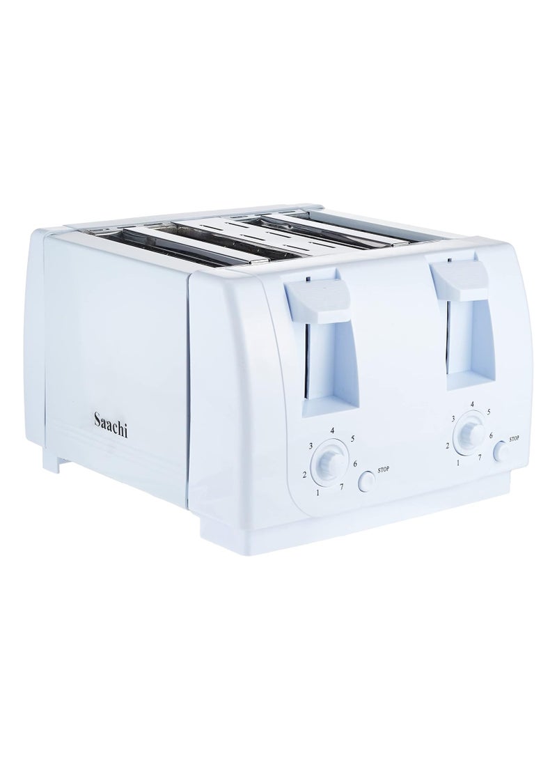 Sachi Saachi 4 Slice Toaster, White, NL-TO-4563 - Image 1