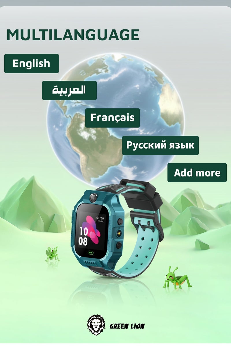 GREEN LION Smart Watch for Kids Series 5 with Alarm - Blue - Image 2