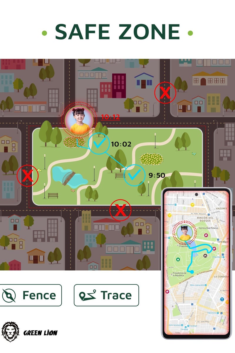 GREEN LION Smart Watch for Kids Series 5 with Alarm - Blue - Image 4