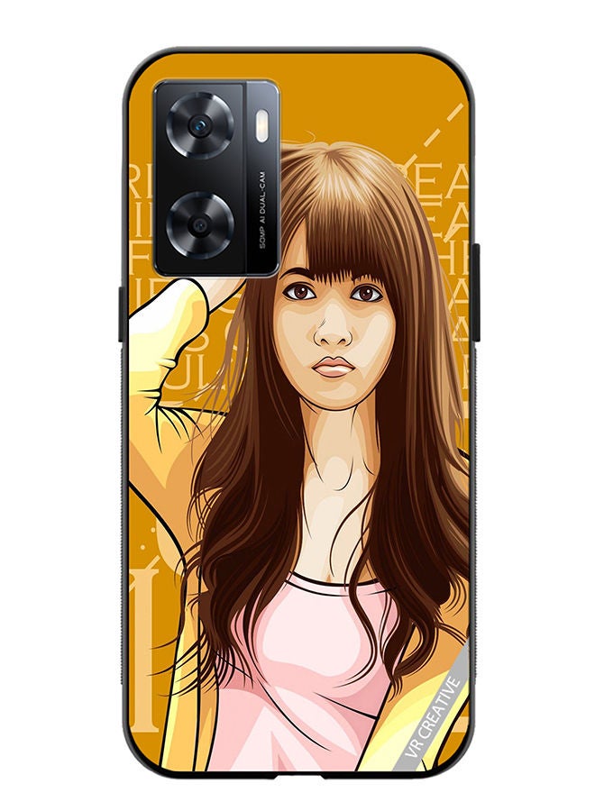 VR CREATIVE Protective Case Cover For OnePlus Nord N20 SE Girl Posing Design Multicolour - Image 1