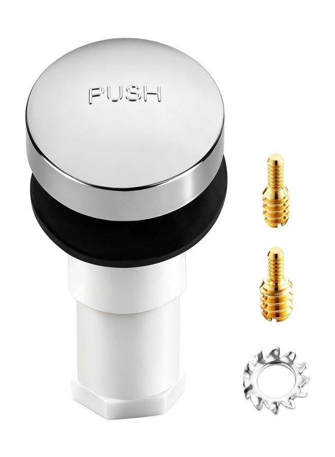 Coolfell 1 Sets Tub Stopper Bathtub Drain Stopper with 3/8'' and 5/16'' Thread Studs Adapter, Bathroom Tub Drain Stopper Compatible with K-1068204 (Chrome Cover) - Image 1
