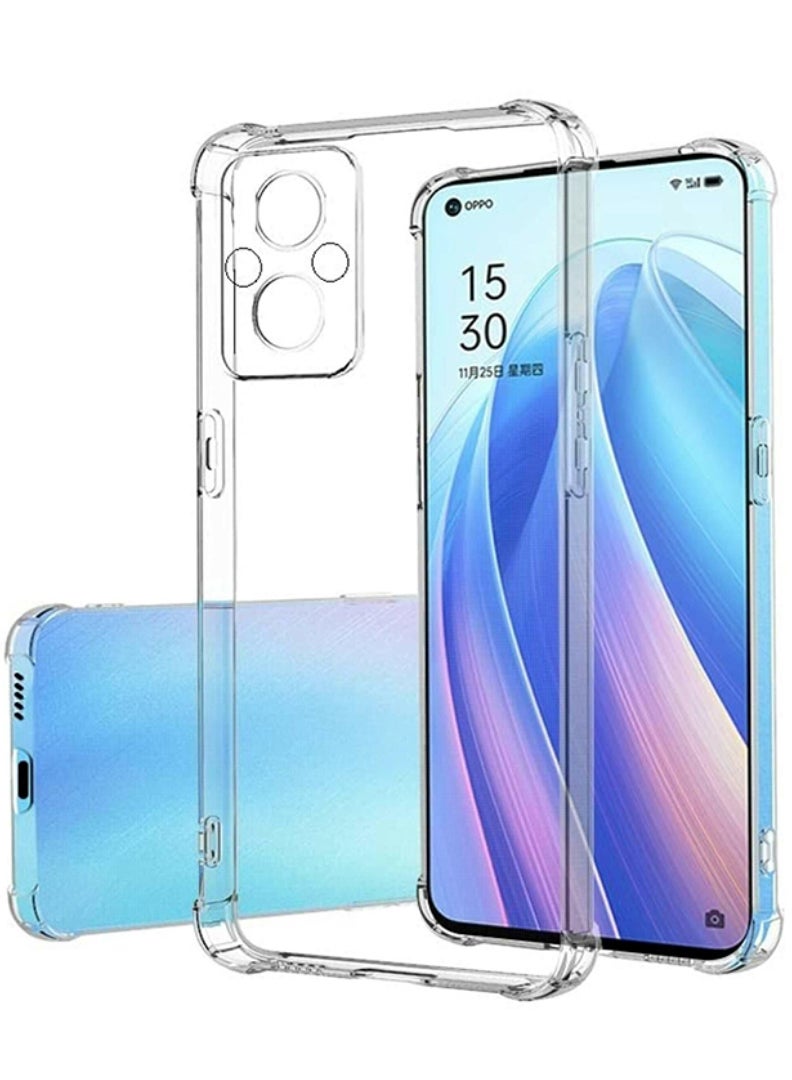 Theodor Oppo A96 China Clear Case, Shock-Absorption TPU Cell Phone Cover with Reinforced Corners, Soft Flexible & Crystal Clear Protective Bumper Case - Image 1