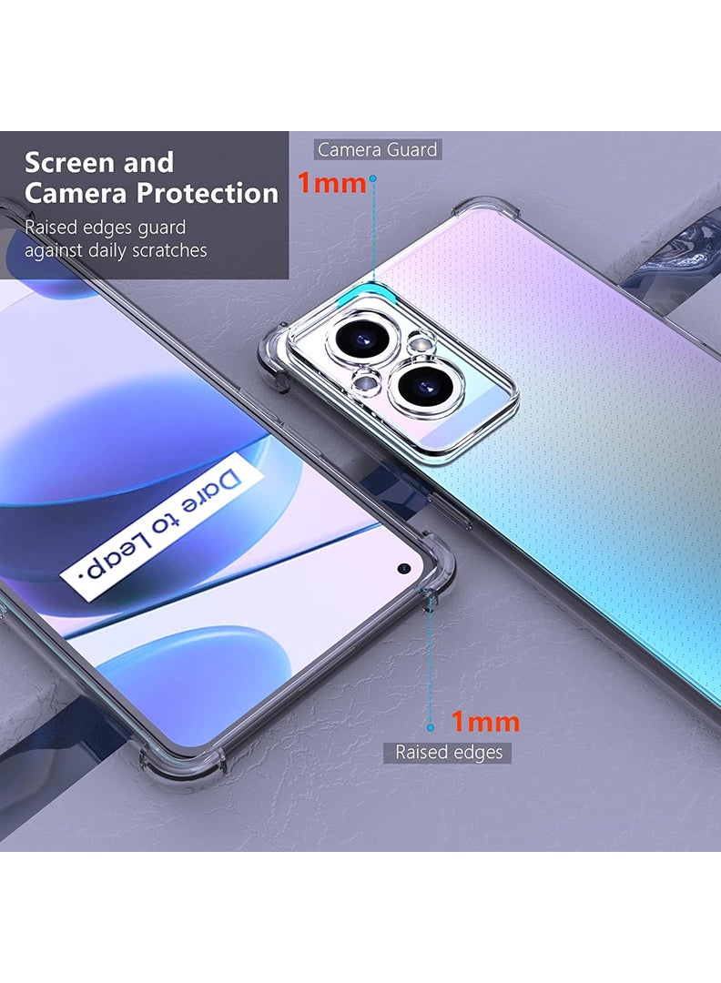 Theodor Oppo A96 China Clear Case, Shock-Absorption TPU Cell Phone Cover with Reinforced Corners, Soft Flexible & Crystal Clear Protective Bumper Case - Image 3