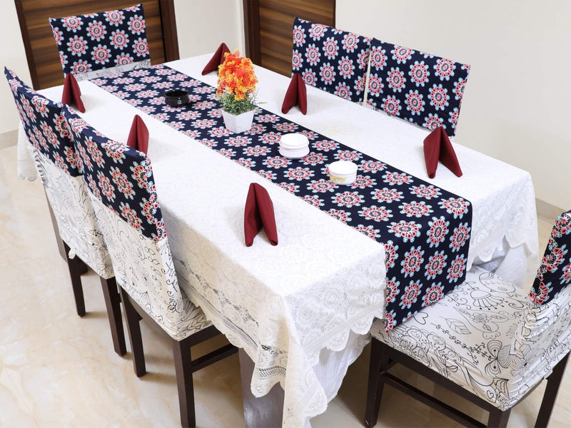 Tolexo Cotton Twill Mill Made Printed Table Runner for Dining Table | 6 Seater | 12 Inch Width x 86 Inch Length | Multi-Color | Pack of 1 Runner only - Image 5