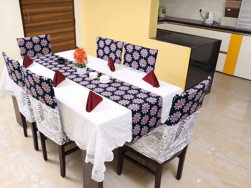 Tolexo Cotton Twill Mill Made Printed Table Runner for Dining Table | 6 Seater | 12 Inch Width x 86 Inch Length | Multi-Color | Pack of 1 Runner only - Image 2