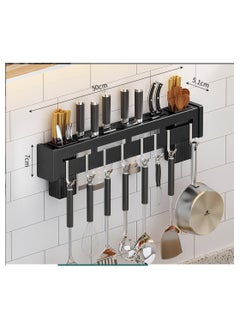 dreamons link Hanging Pot and Pan Rack - Wall Mounted Hanging Pot Rack for Kitchen Organization - Wall Shelf for Pots and Pans Storage  - Image 2