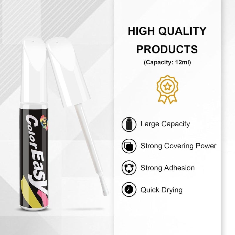 CHEENNY Car Scratch Remover Touch Up Paint Pen Automotive Car Paint Pen 2 In 1 Car Paint Scratch Repair for Deep Scratches Special-Purpose Car Paint (Arctic White) - Image 4