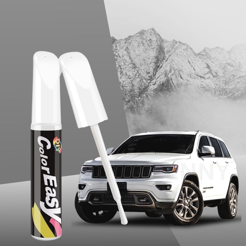 CHEENNY Car Scratch Remover Touch Up Paint Pen Automotive Car Paint Pen 2 In 1 Car Paint Scratch Repair for Deep Scratches Special-Purpose Car Paint (Arctic White) - Image 1
