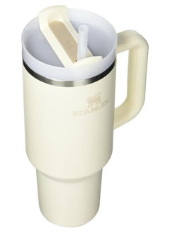 Stanley Stanley Quencher H2.0 Flow State 40oz Cream Quartz Stainless Steel Vacuum Insulated Tumbler with Lid and Straw for Water and Iced Tea, Cold Retention  - Image 2