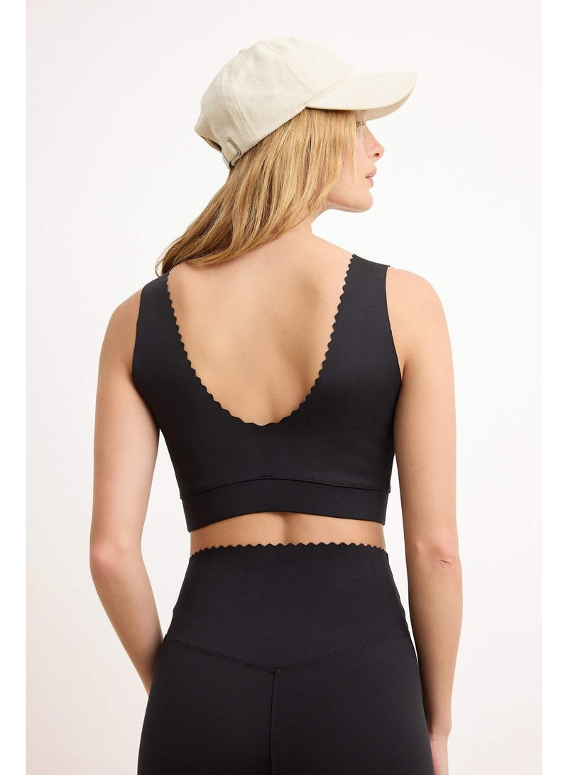 trendyol Black Diver/Scuba Capless Sports Bra Thmss26Ss00001 - Image 3