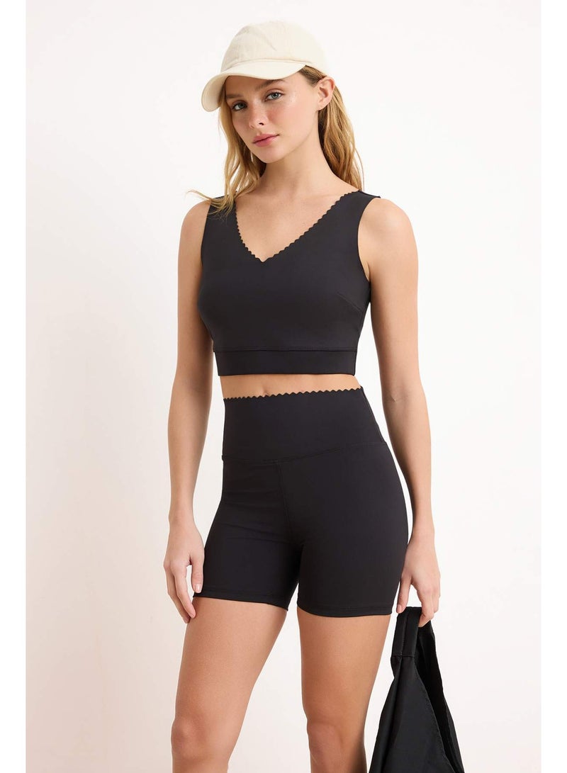 trendyol Black Diver/Scuba Capless Sports Bra Thmss26Ss00001 - Image 1