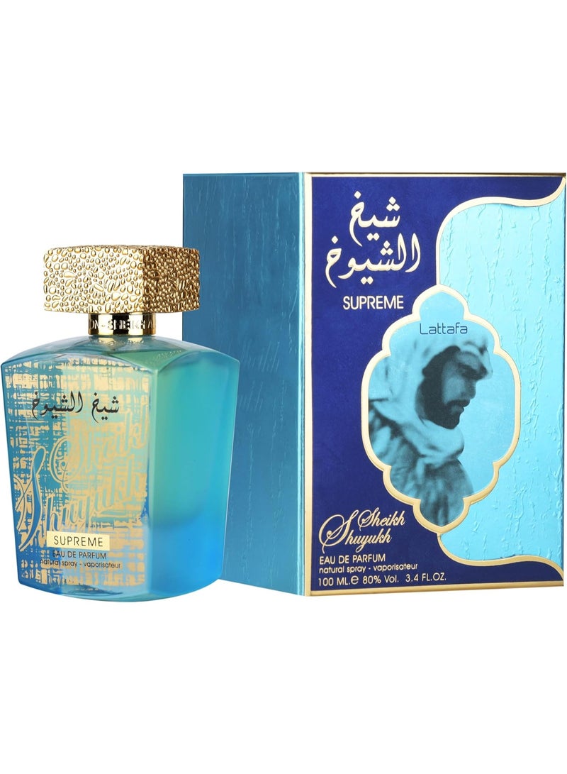Lattafa Sheikh Al Shuyukh Supreme Eau De Parfum For Men - 100ml - Image 2