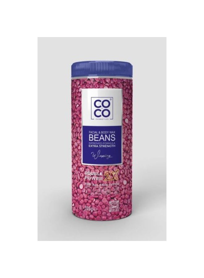 كوكو حبوب شمع الوجه والجسم من كوكو (قوة مزدوجة 2x) قوة إضافية 350 جرام - Image 1