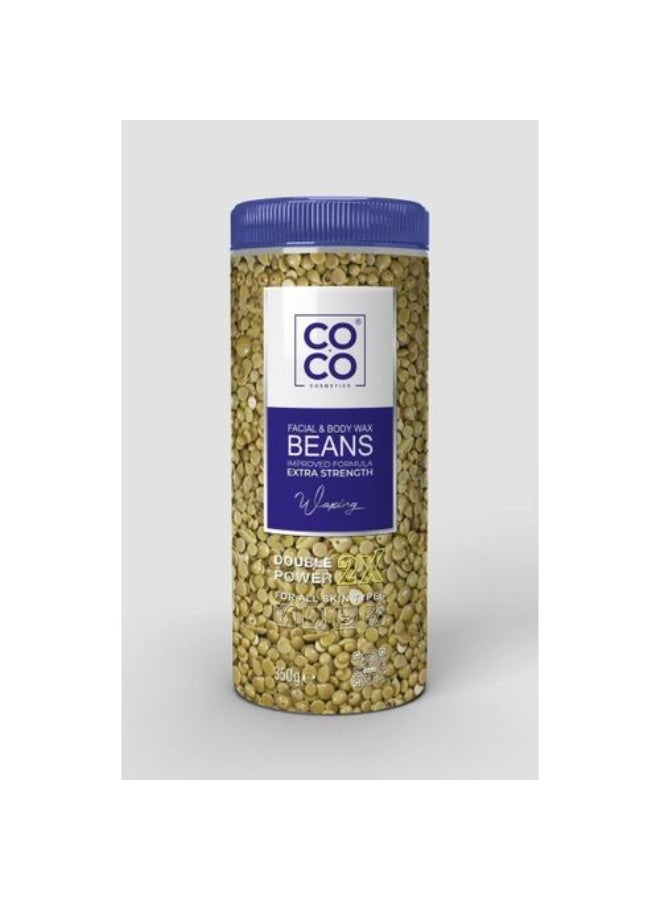 كوكو حبوب شمع الوجه والجسم من كوكو (قوة مزدوجة 2x) قوة إضافية 350 جرام - Image 2