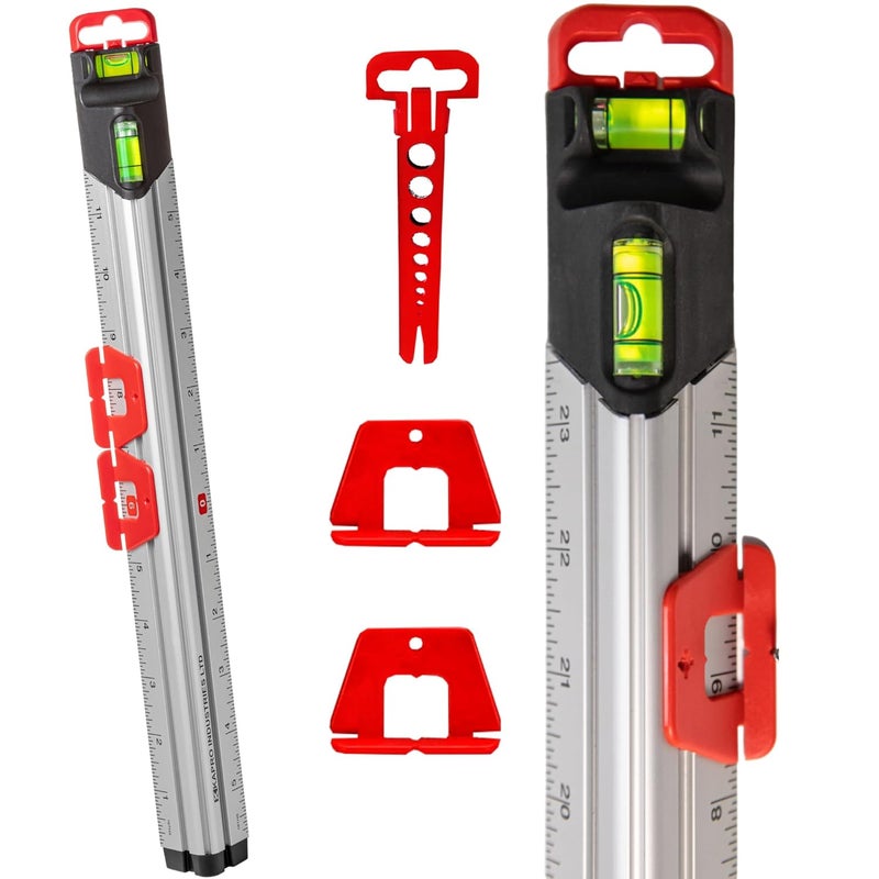 Kapro 313 Measure Mate - Ultimate Home-Improvement Tool - With Level and Ruler - Features Sliding Markers and Knife Guide - Includes Nail Gripper and Drill Bit Gauge - 12 Inch - Image 1