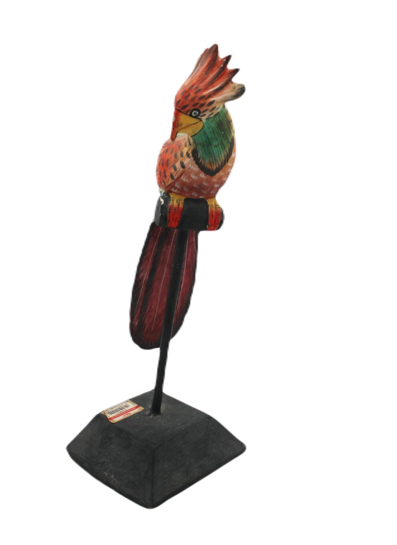 Wooden Handmade Hand painted Parrot Stand 39 X 13 CM - pzsku/Z15DBC0E9A825D0652232Z/45/_/1731763420/b7115e1d-cb74-4f36-8566-6e47e9be25f9