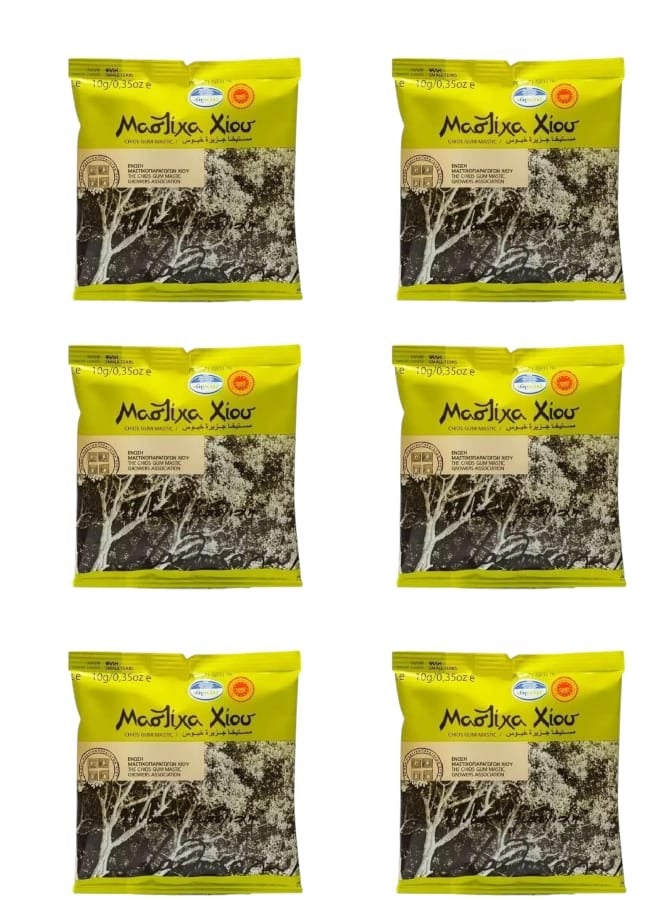 كيوس ماستيك ماستيكا خيوس الطبيعية 6 قطع في 10جرام - Image 1