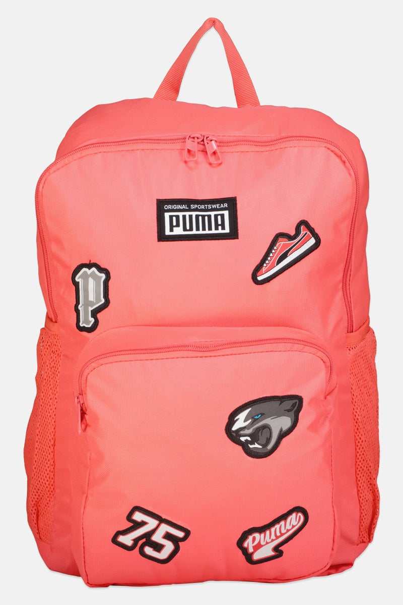 PUMA Men Brand Logo Patch Backpack, Electric Blush - Image 1