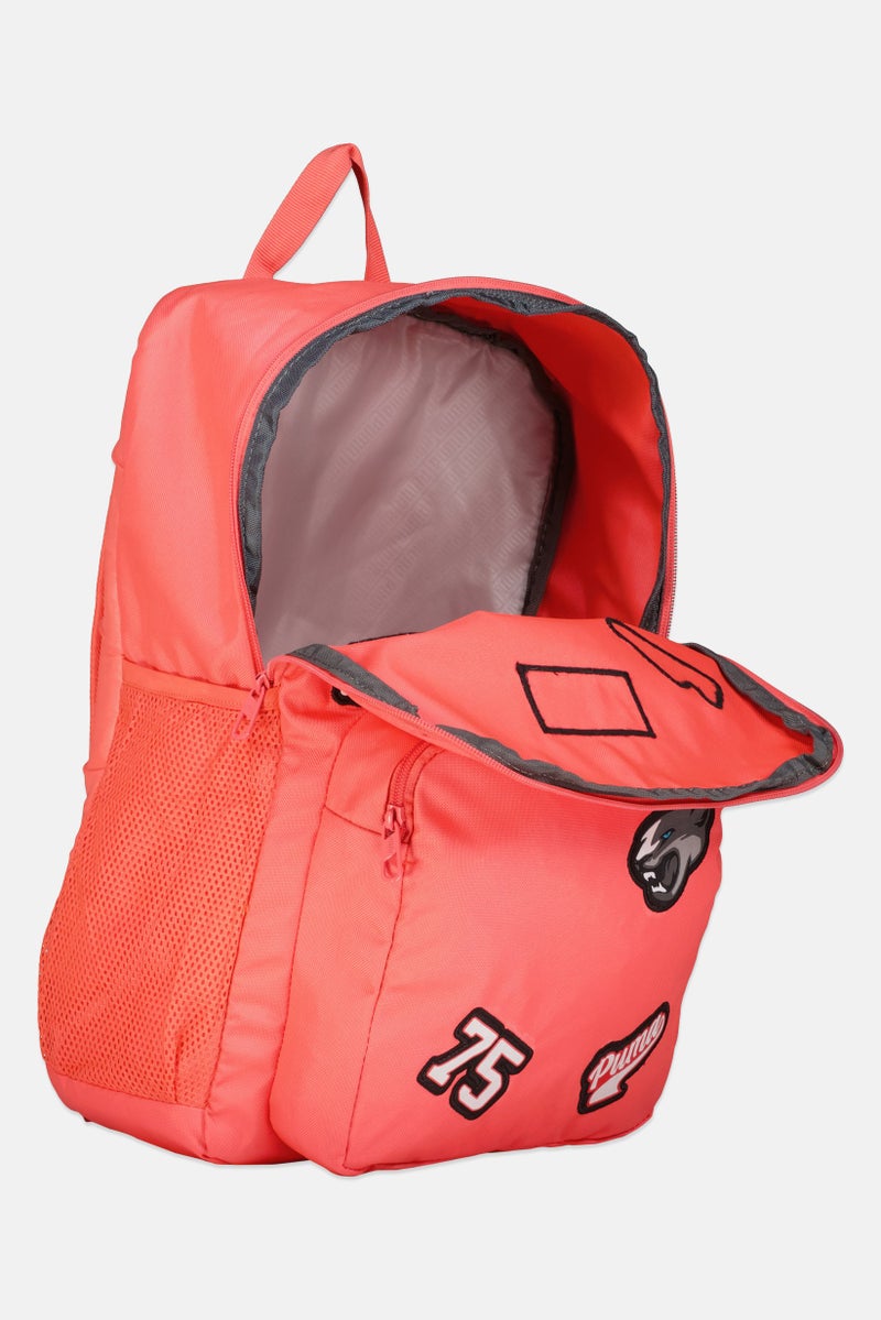 PUMA Men Brand Logo Patch Backpack, Electric Blush - Image 3