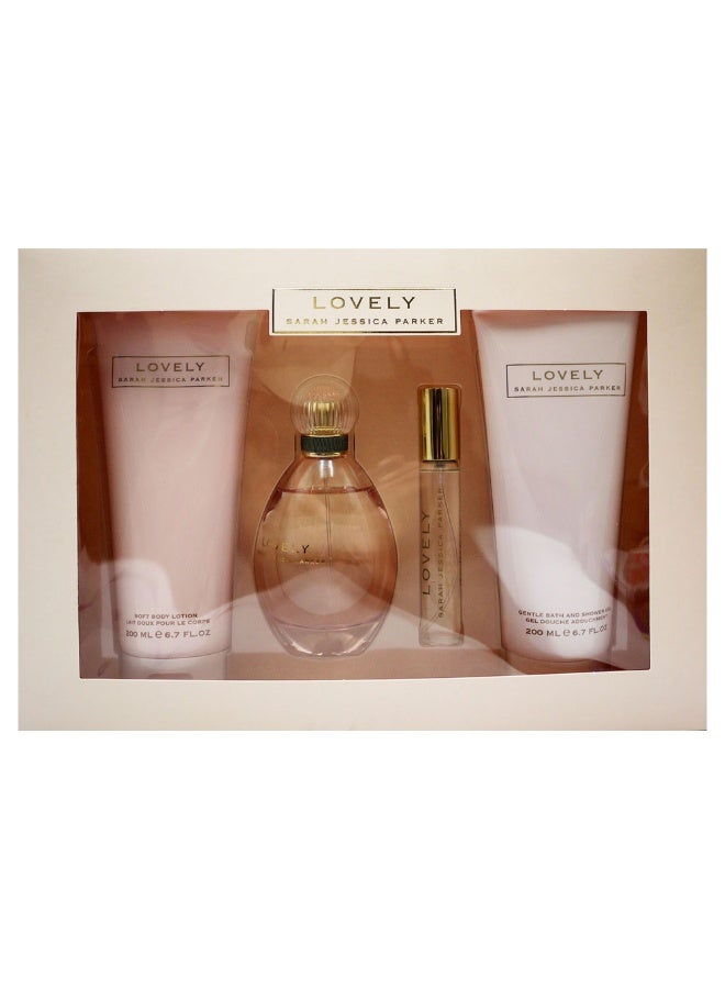 Sarah Jessica Parker Lovely (W) Set Edp 100Ml + Edp 15Ml + Bl 200Ml + Sg 200Ml