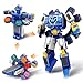 Super Wings Transforming Toys 10 inch World Aircraft Transform Figures Toys 3 in 1 Mode Rescue Bots Action Figure Toy Figures for 48 Year Old Boys Plane Toy for Toddlers Kids Age 4 5 6 7 8 - Image 2