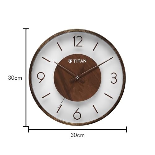 Titan Glass-Wood Fusion Timepiece Wall Clock - Image 2