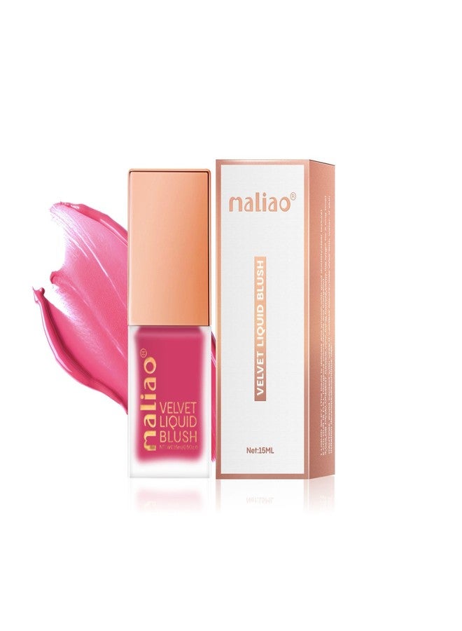 Maliao Velvet Liquid Blush - Radiant Flush of Color for Every Look (02-ROSE PINK)15ml - Image 1