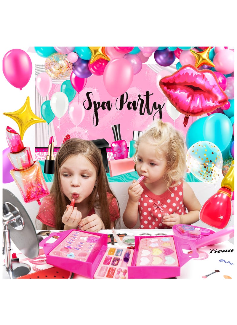 Makeup Birthday Party Decorations, 101 Pcs Spa Birthday Party Supplies Masquerade Balloons Backdrop Cake Toppers Tablecloth - pzsku/Z15DC09B67DBF3DA539E6Z/45/_/1739521759/f1caf1be-ee22-4b2d-96e6-823de31e2ea7