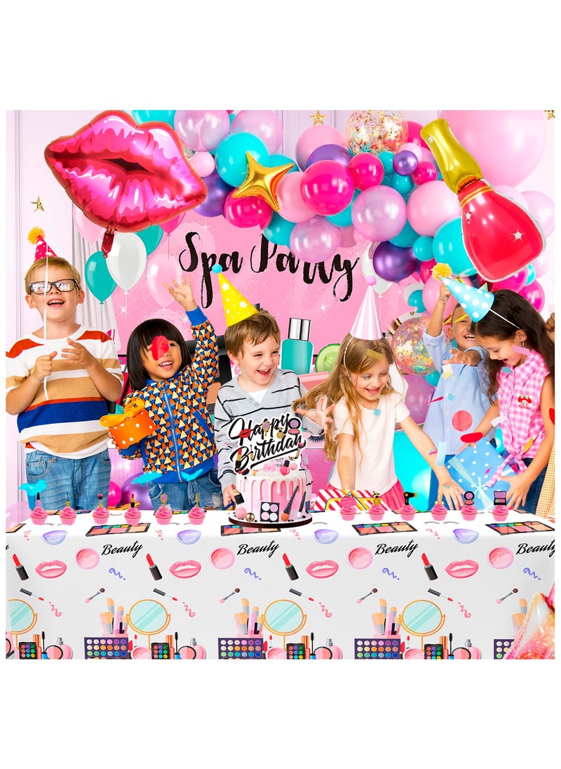 Makeup Birthday Party Decorations, 101 Pcs Spa Birthday Party Supplies Masquerade Balloons Backdrop Cake Toppers Tablecloth - pzsku/Z15DC09B67DBF3DA539E6Z/45/_/1739521761/e04b7e76-e02a-40d5-ba13-f6668853cbb4