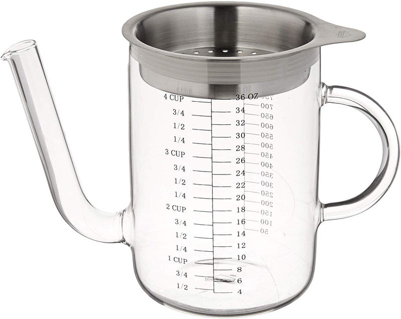 Küchenprofi Kchenprofi GlassStainless Steel Gravy Separator 4 cup Clear 
