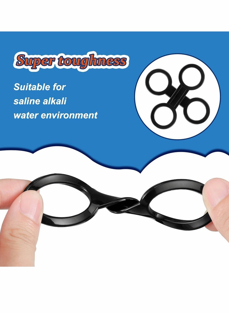 SYOSI Snorkel Clip Diving Universal, Silicone Clip Diving Snorkel Bracket Plastic Clip, Mask Snorkel Clip Diving Accessories Snorkeling Equipment (12 Pcs, Black) - Image 2