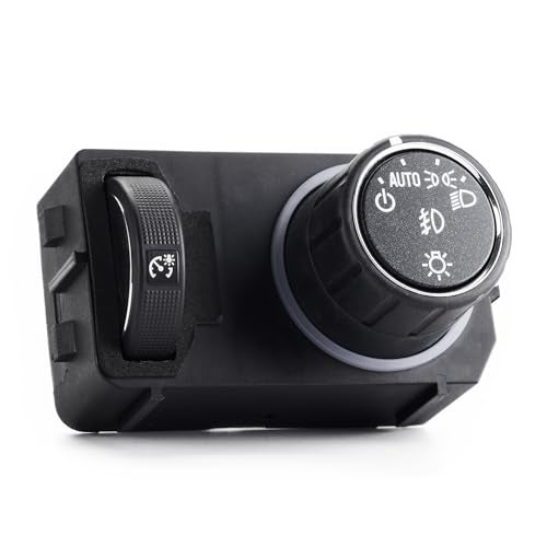 SOAESCN Headlight Switch Control for 2014-2020 Chevy Silverado Tahoe Suburban, 2017-2020 GMC Sierra Yukon 1500 2500 3500 Instrument Panel Dimmer Switch Headlamp Fog Lamp Switch OE 23187804, 84154108, 84448511 - Image 3